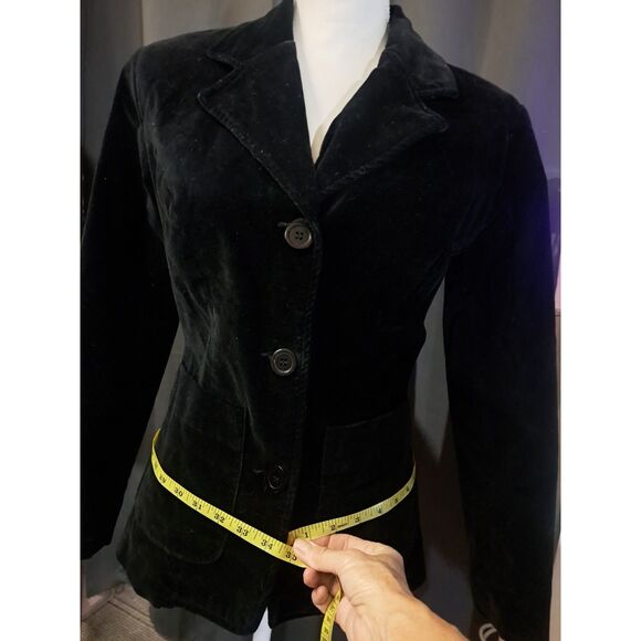 GUESS - Vintage Perfection Black Velvet Blazer size Small - Picture 5 of 9